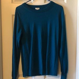 JCrew teal sweater
